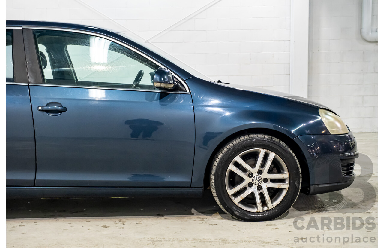 2/2007 Volkswagen Jetta 2.0 TDI 1KM 4d Sedan Metallic Blue Turbo Diesel 2.0L