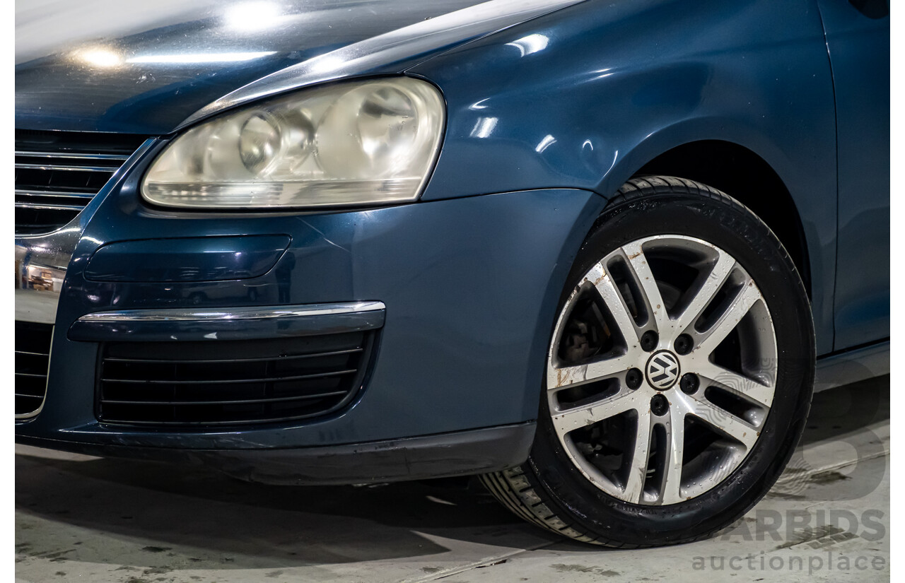 2/2007 Volkswagen Jetta 2.0 TDI 1KM 4d Sedan Metallic Blue Turbo Diesel 2.0L