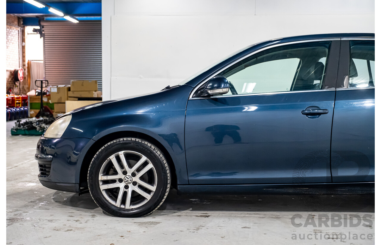 2/2007 Volkswagen Jetta 2.0 TDI 1KM 4d Sedan Metallic Blue Turbo Diesel 2.0L