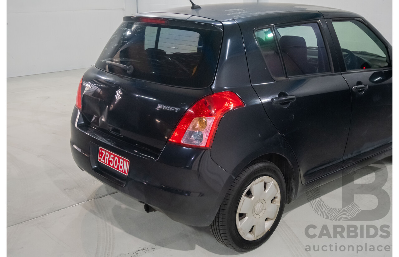 10/2009 Suzuki Swift EZ 07 Update 5d Hatchback Black 1.5L