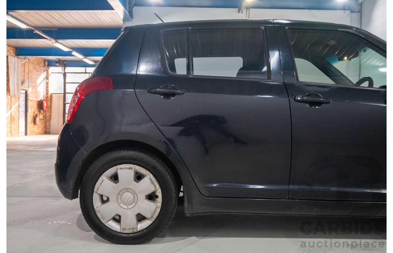 10/2009 Suzuki Swift EZ 07 Update 5d Hatchback Black 1.5L