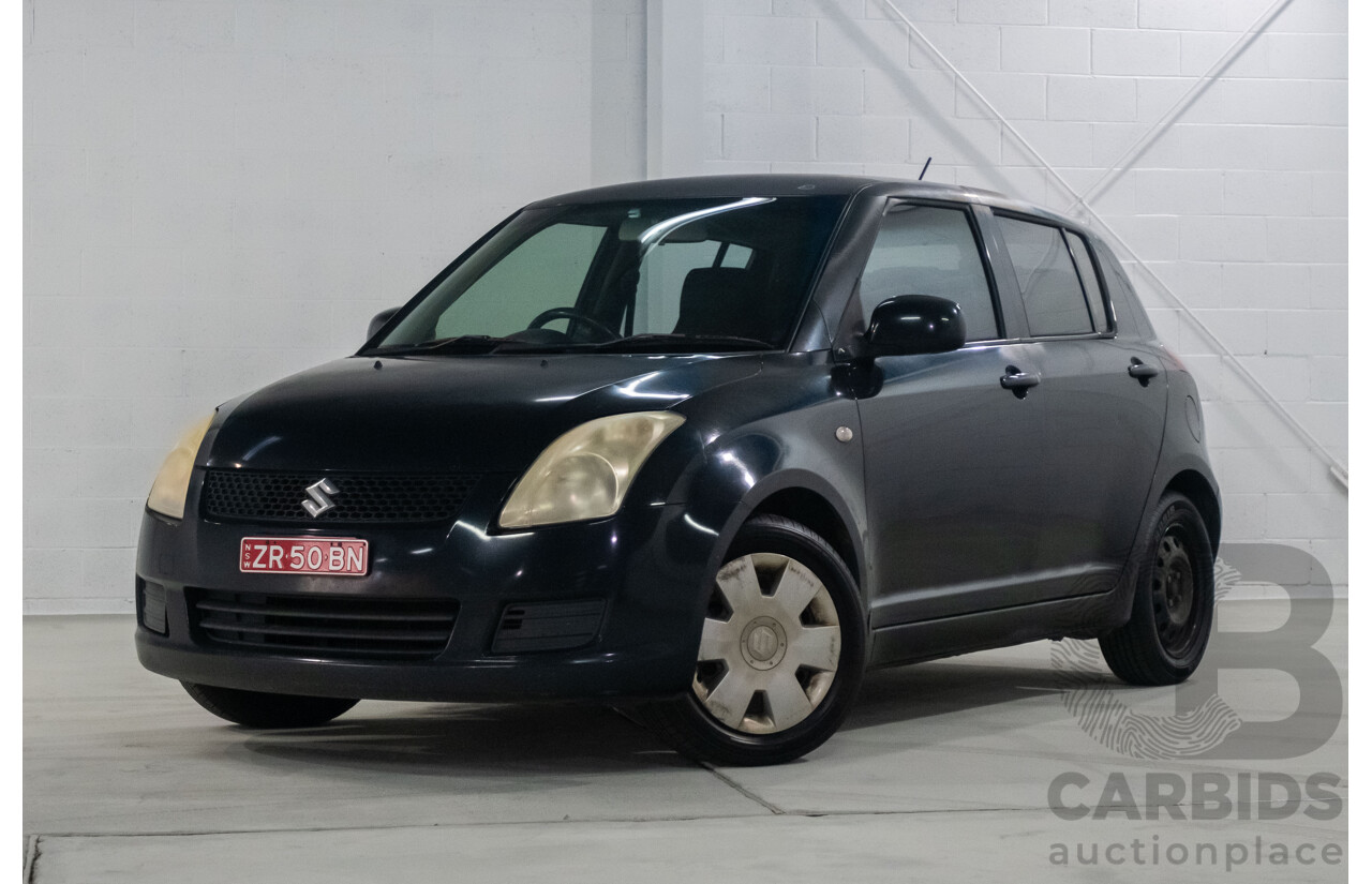 10/2009 Suzuki Swift EZ 07 Update 5d Hatchback Black 1.5L