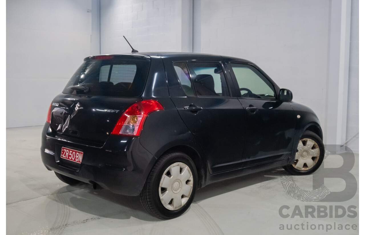 10/2009 Suzuki Swift EZ 07 Update 5d Hatchback Black 1.5L