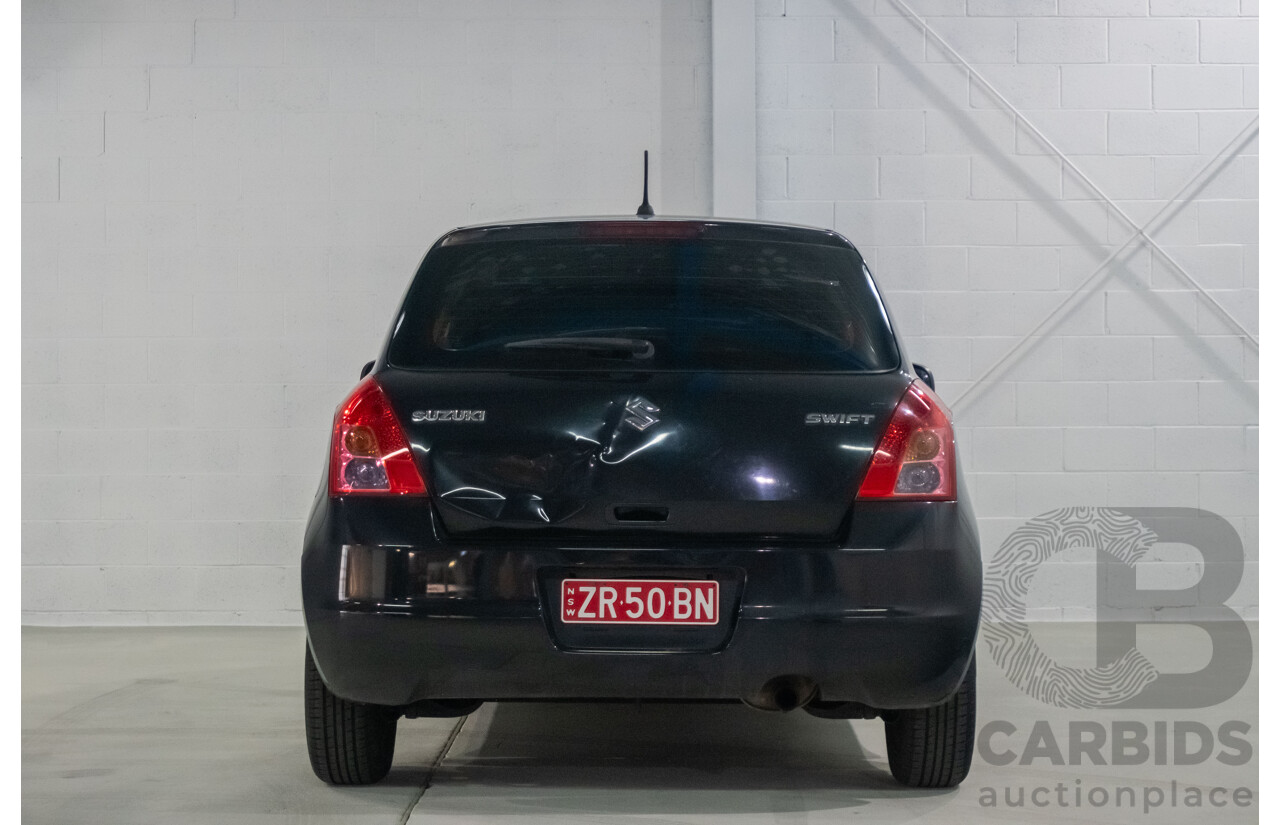 10/2009 Suzuki Swift EZ 07 Update 5d Hatchback Black 1.5L