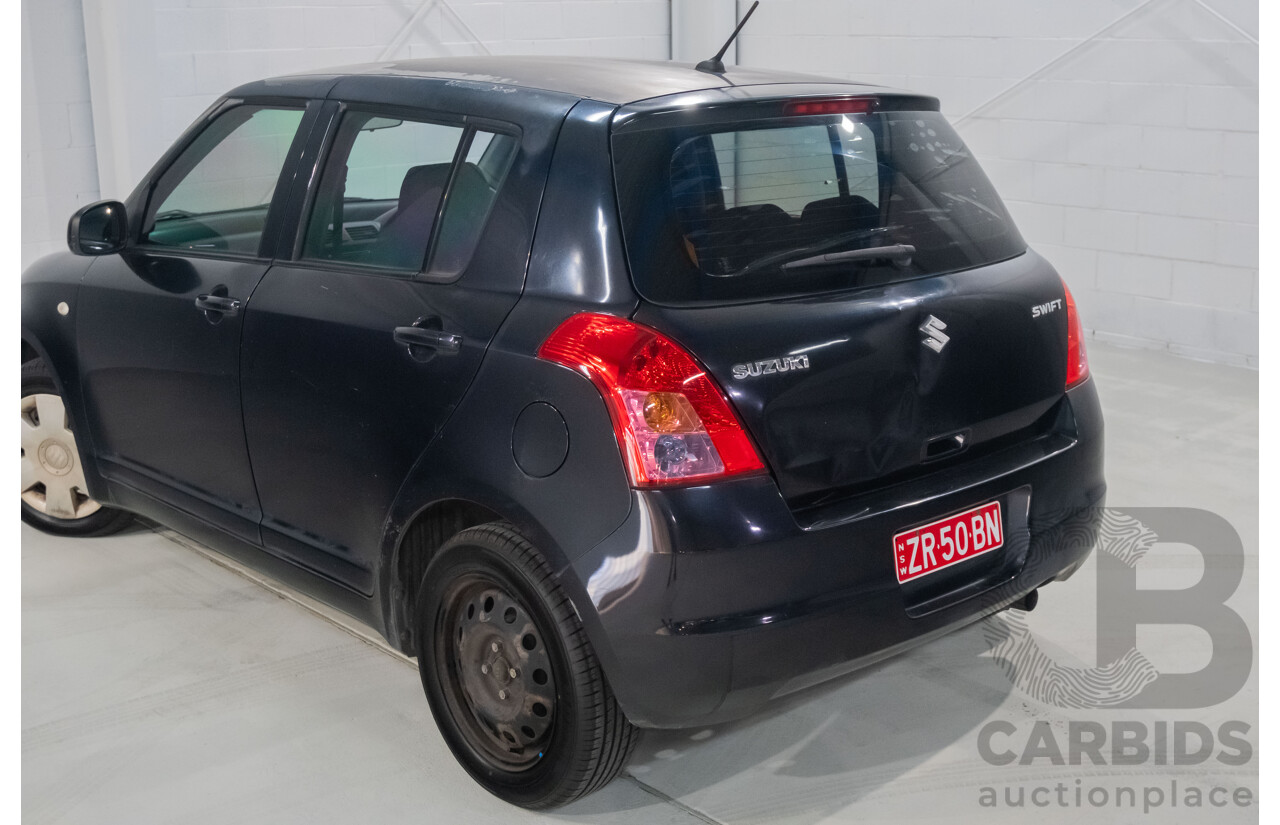 10/2009 Suzuki Swift EZ 07 Update 5d Hatchback Black 1.5L