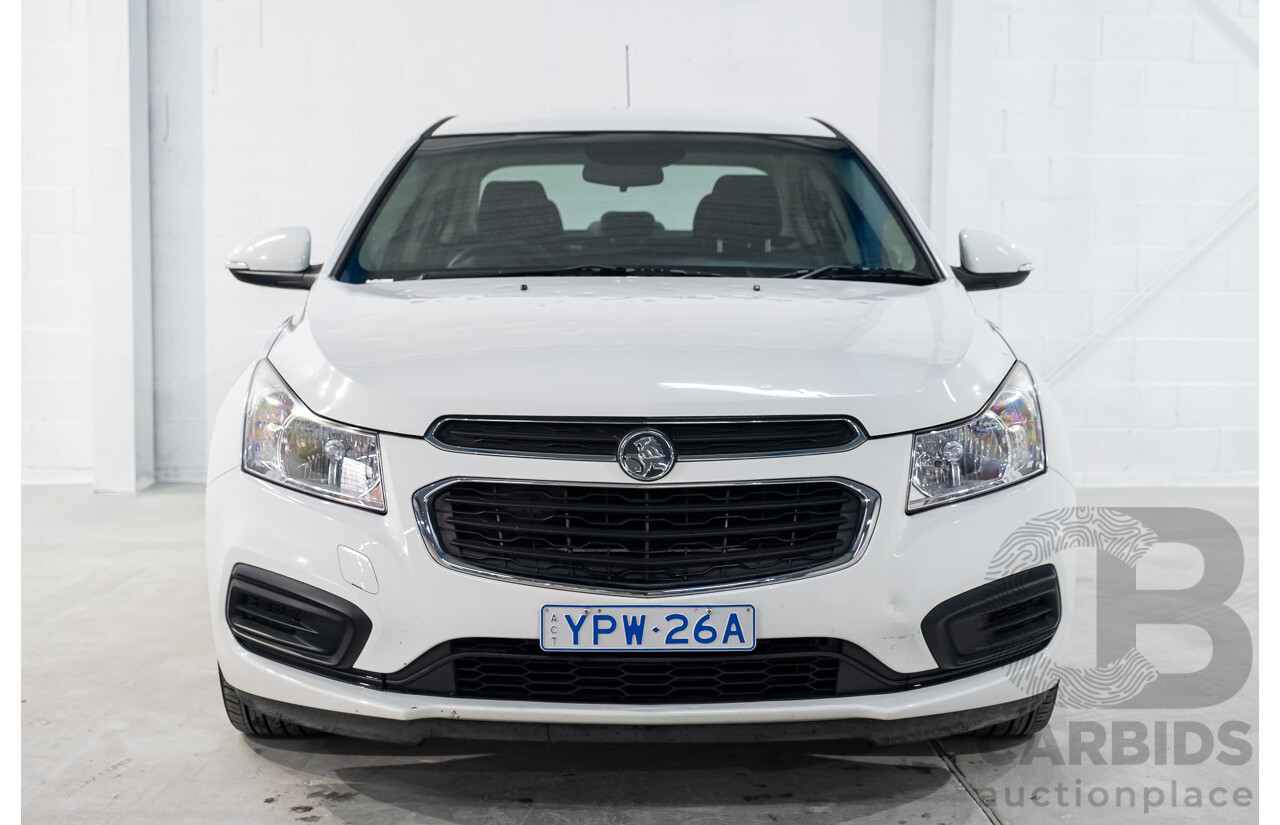9/2015 Holden Cruze Equipe JH MY15 4d Sedan White 1.8L