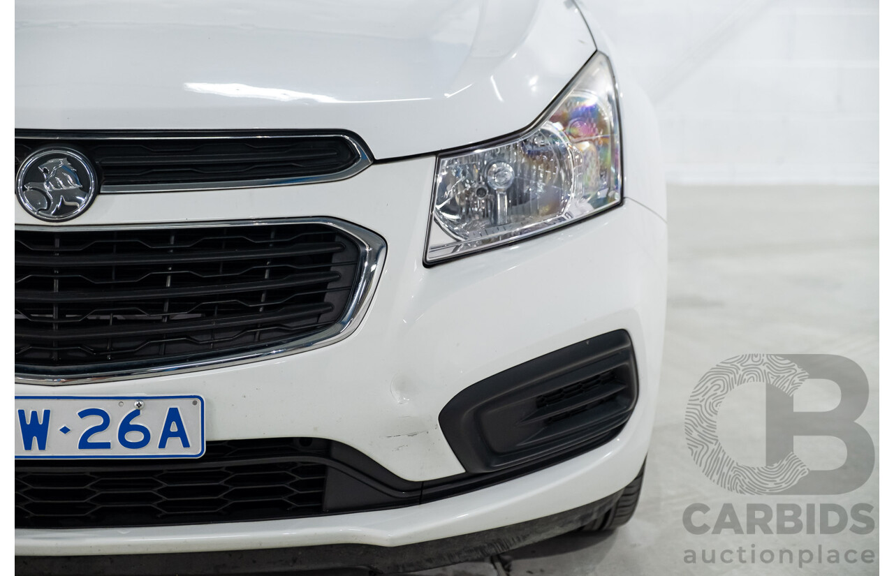 9/2015 Holden Cruze Equipe JH MY15 4d Sedan White 1.8L