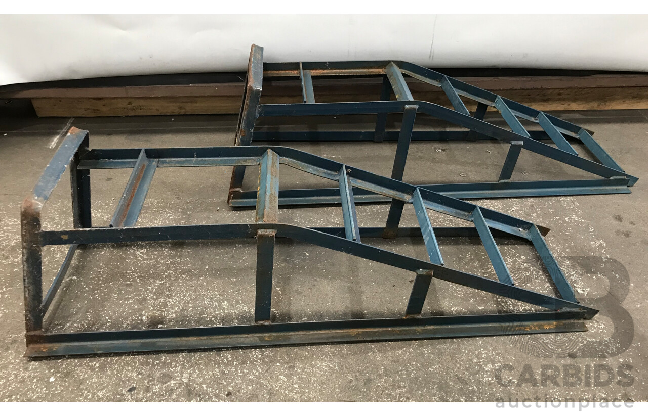 Pair of Metal Car Ramps