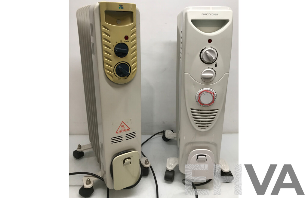 Lumina (CYB40-7T) Oil Heater and Easy Home 7 Fin Oil Column Heater - Lot of 2