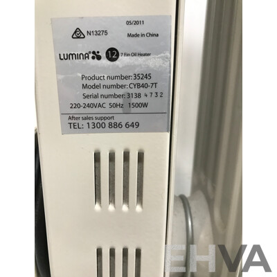 Lumina (CYB40-7T) Oil Heater and Easy Home 7 Fin Oil Column Heater - Lot of 2