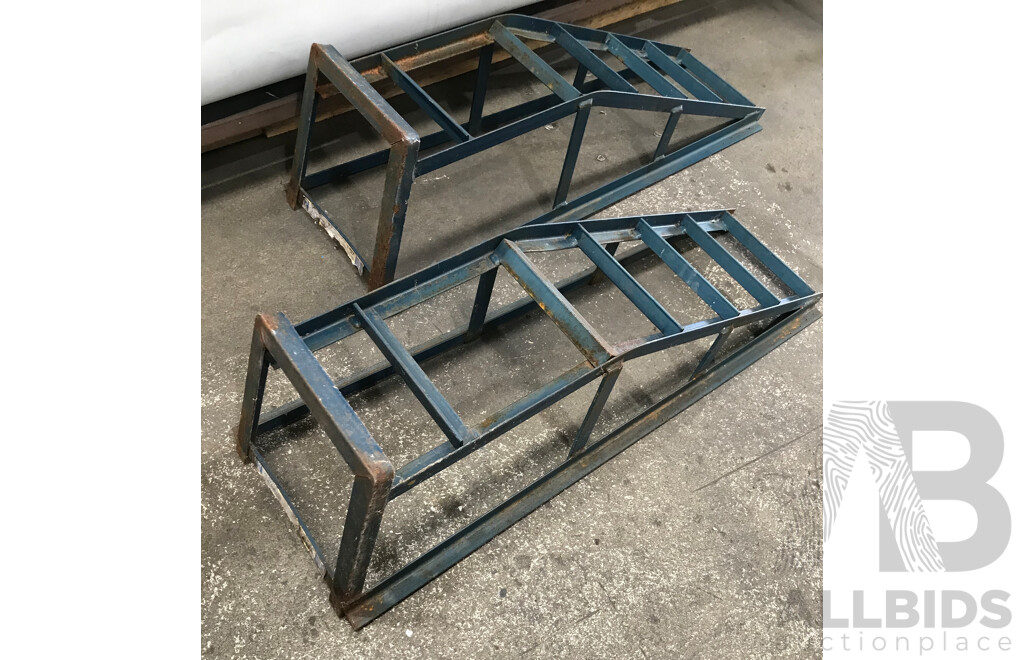 Pair of Metal Car Ramps