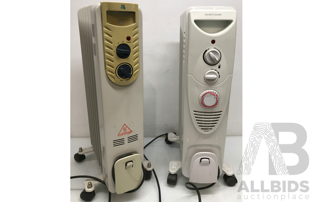 Lumina (CYB40-7T) Oil Heater and Easy Home 7 Fin Oil Column Heater - Lot of 2