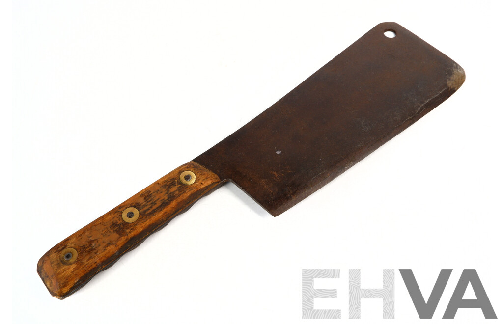 Antique Large Butchers Meat Cleaver