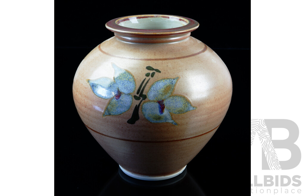 Retro Australian Studio Pottery Vase  by Fergus Stewart