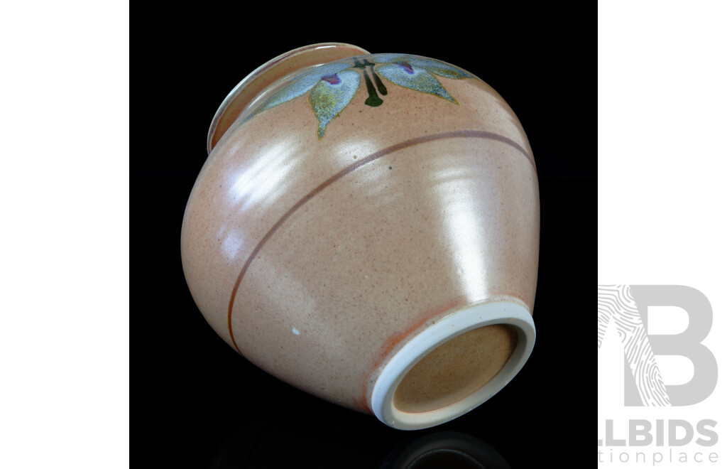 Retro Australian Studio Pottery Vase  by Fergus Stewart