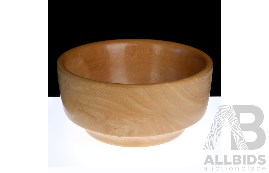 Retro Australian Hand Turned Jacaranda Timber Bowl