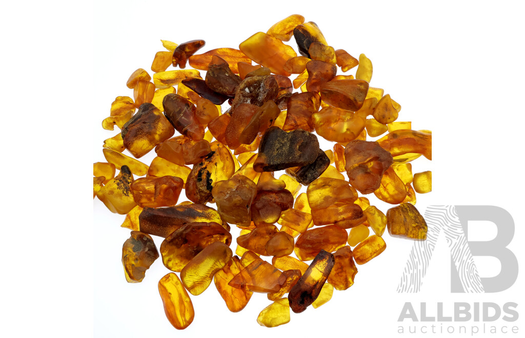 Amber Natural Pieces, Assorted Sizes Avg 50mm - 20mm, Total Weight 432 Grams