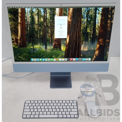 Apple (A2439) Apple M1 3.20GHz 8-Core CPU 24-Inch Retina 4.5K iMac (2021)