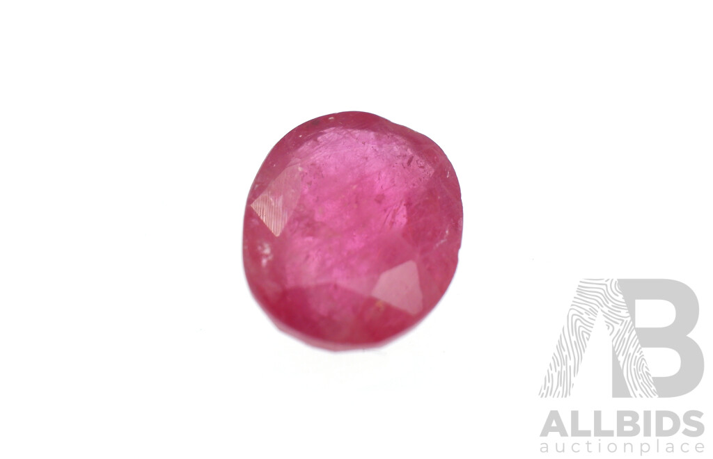 Natural Ruby 2.95ct, Oval Cut Unset Gemstone