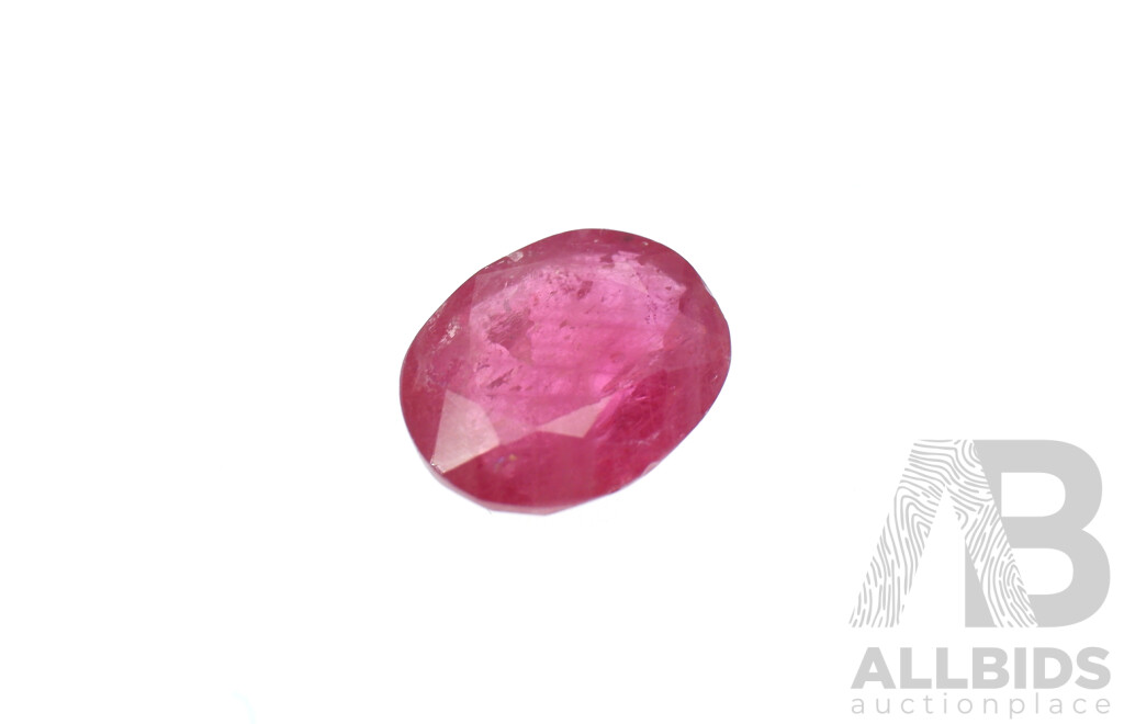 Natural Ruby 2.95ct, Oval Cut Unset Gemstone