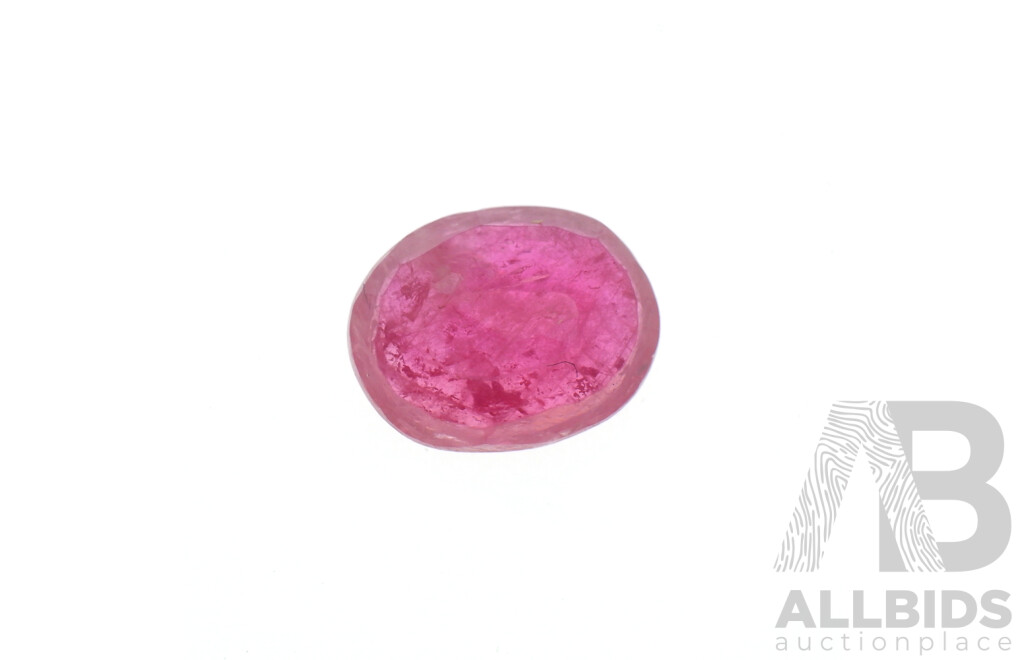 Natural Ruby 2.95ct, Oval Cut Unset Gemstone