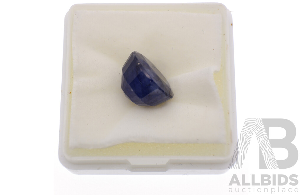 Natural Corundum Sapphire, Blue/Green in Colour Unset Oval Cut Gemstone, 6.45ct