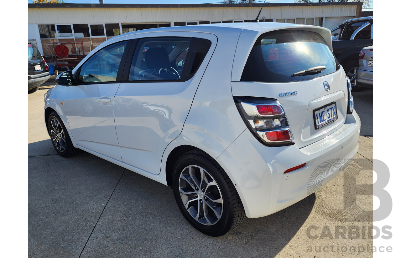 08/2017 Holden Barina LS FWD TM MY17 5D Hatchback White 1.6L