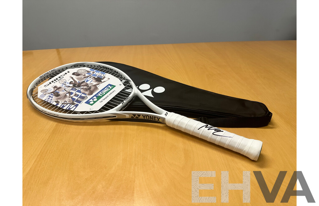 Nick Kyrgios Yonex Isometric Racquet and Bag - Signed