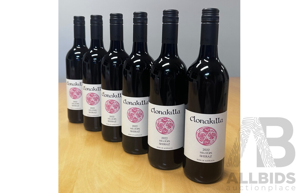 6 Bottles of Clonakilla Hilltops Shiraz