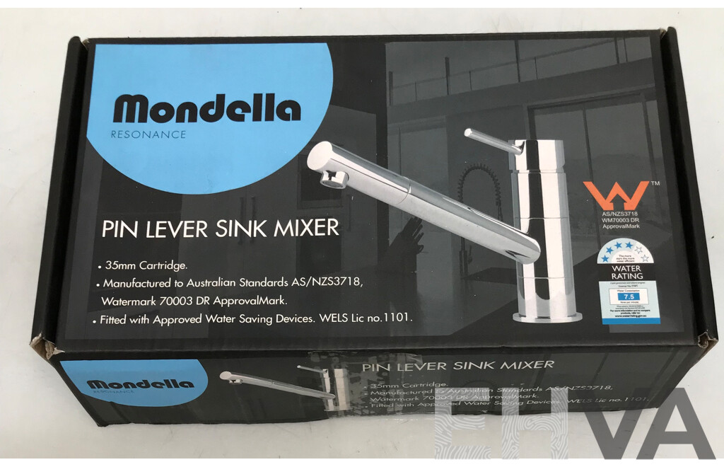 Mondella Resonance Pin Lever Sink Mixer 35mm Cartridge