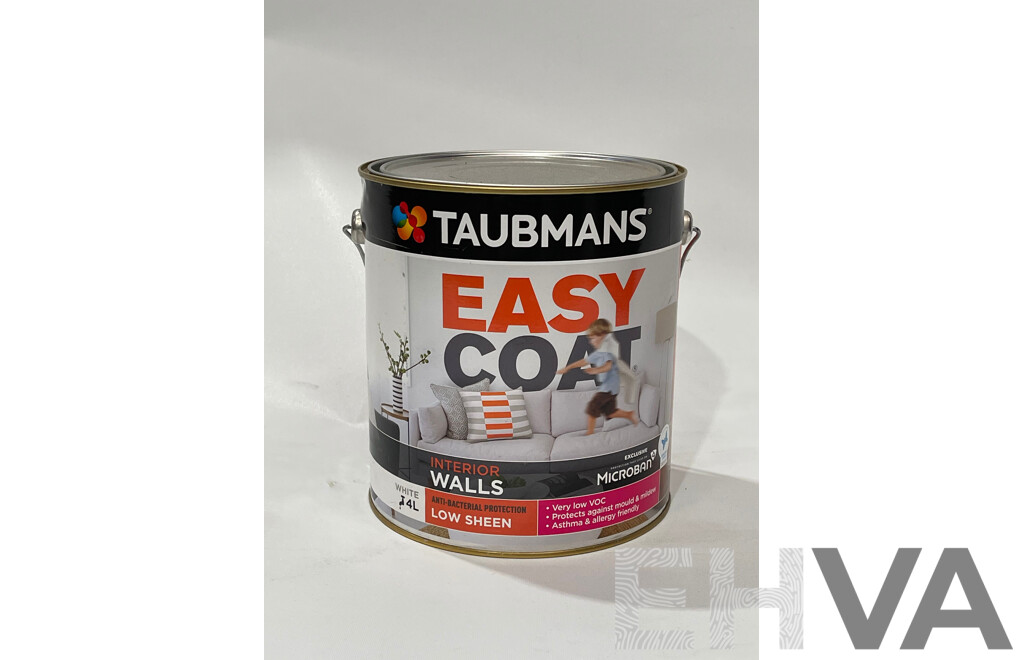 TAUBMANS Easy Coat Low Sheen for Interior Walls 4L White