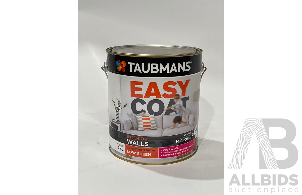 TAUBMANS Easy Coat Low Sheen for Interior Walls 4L White