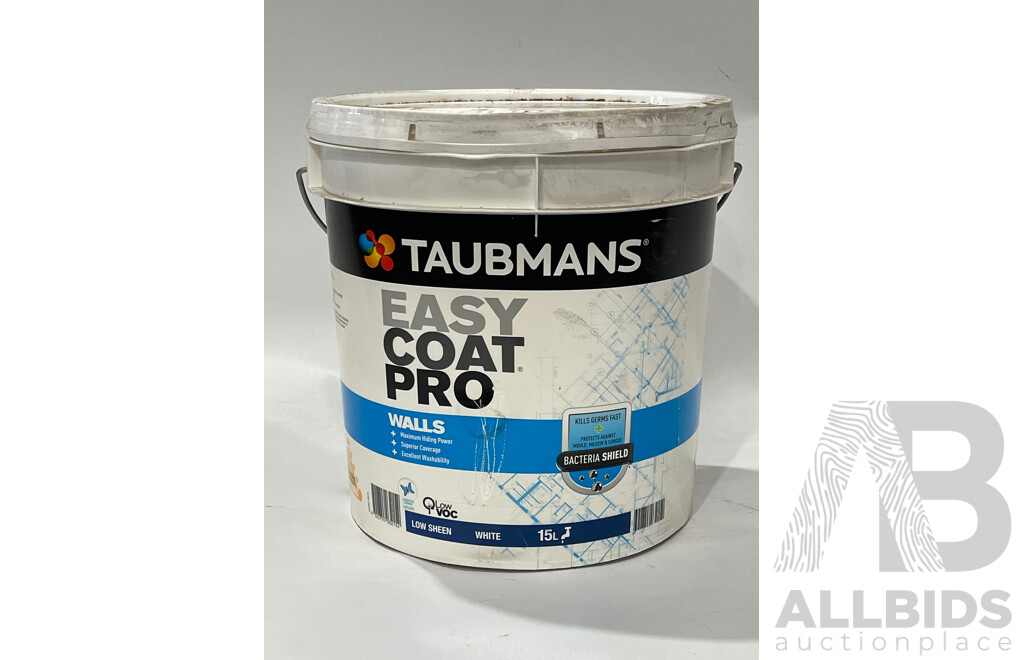 TAUBMANS Easy Coat Pro Low Sheen White for Walls 15L