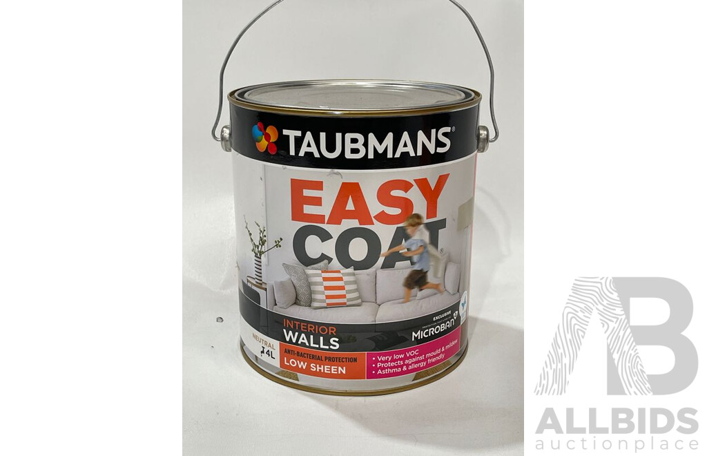 TAUBMANS Easy Coat Low Sheen for Interior Walls 4L Natural