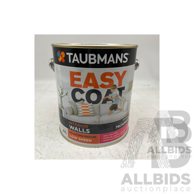 TAUBMANS Easy Coat Low Sheen for Interior Walls 2L Neutral - Lot of 4 Tins