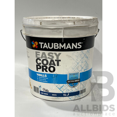 TAUBMANS Easy Coat Pro Low Sheen White for Walls 15L