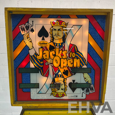 JACKS to OPEN 1984 (Gottlieb) Pinball Machine