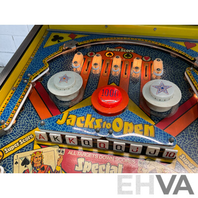 JACKS to OPEN 1984 (Gottlieb) Pinball Machine