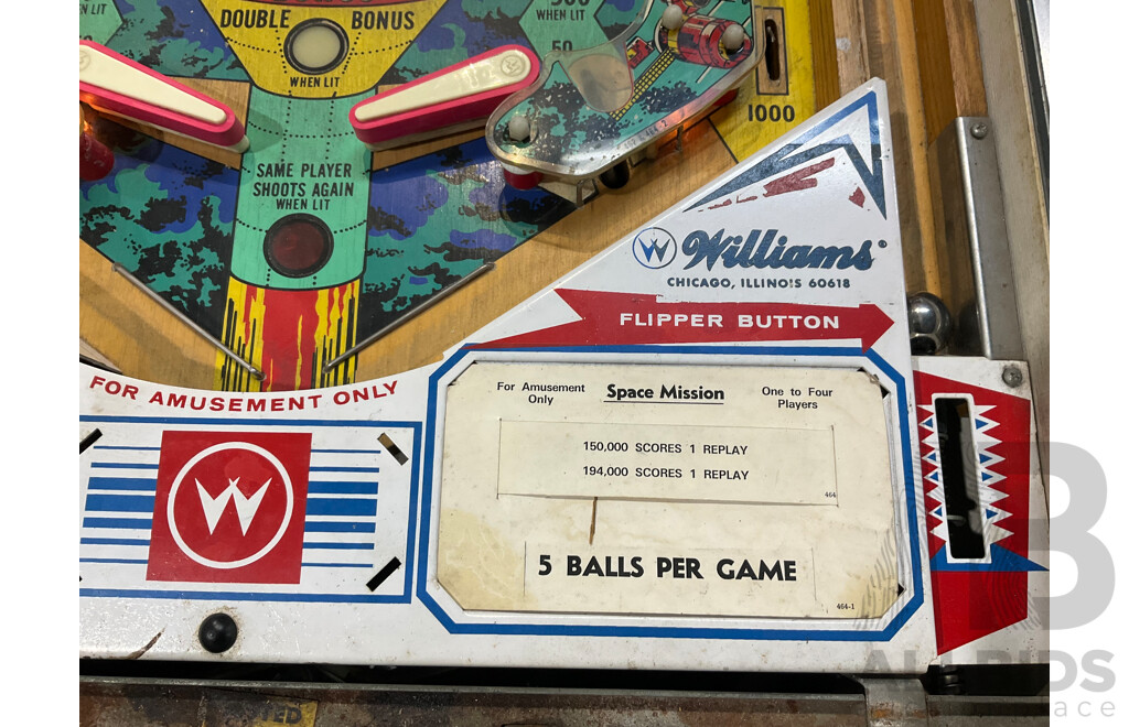 Space Mission by Williams Electronic Games Pinball Machine