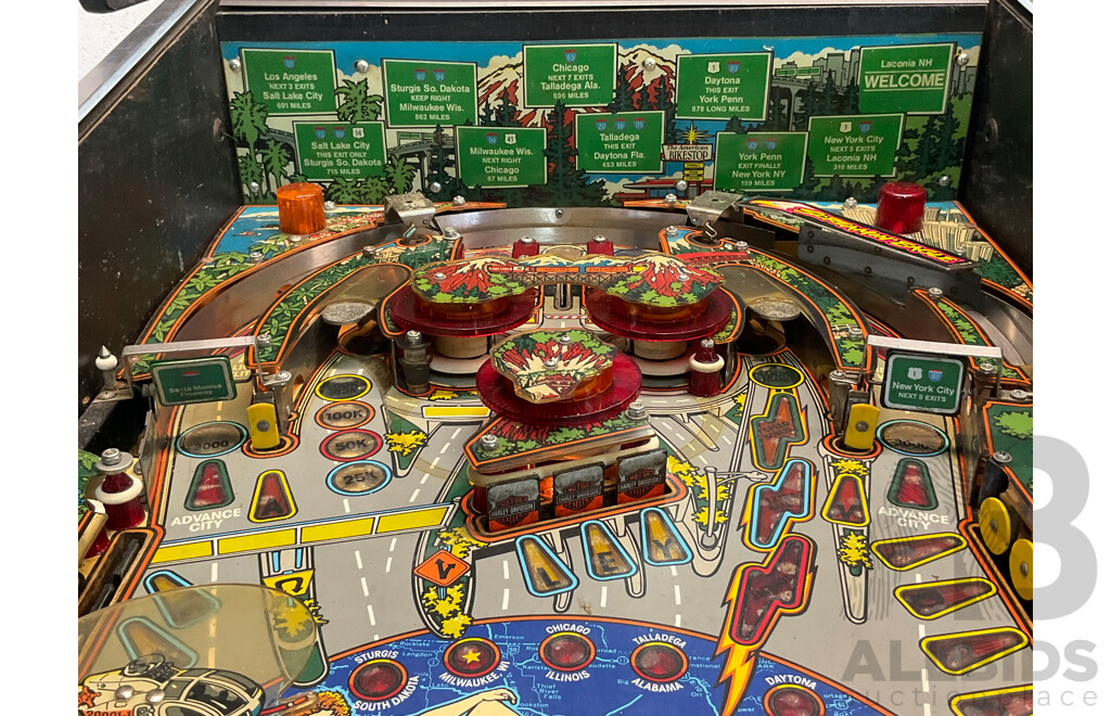 Harley Davidson Pinball Machine