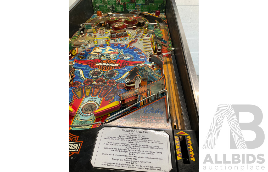Harley Davidson Pinball Machine