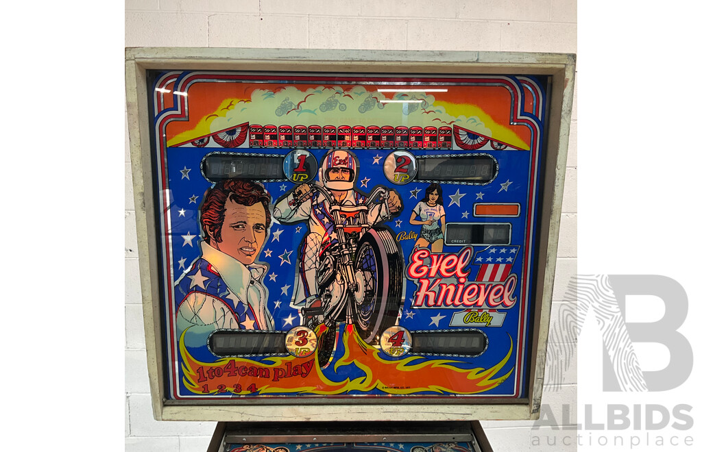 Evel Knievel Pinball Machine by Bally