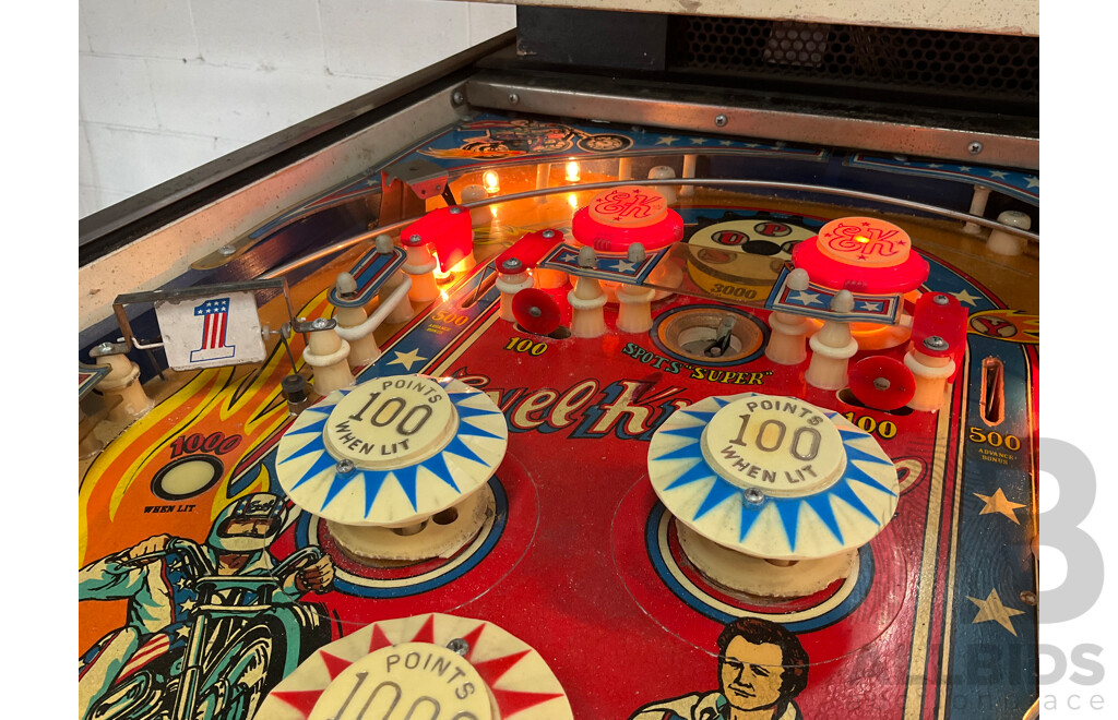Evel Knievel Pinball Machine by Bally