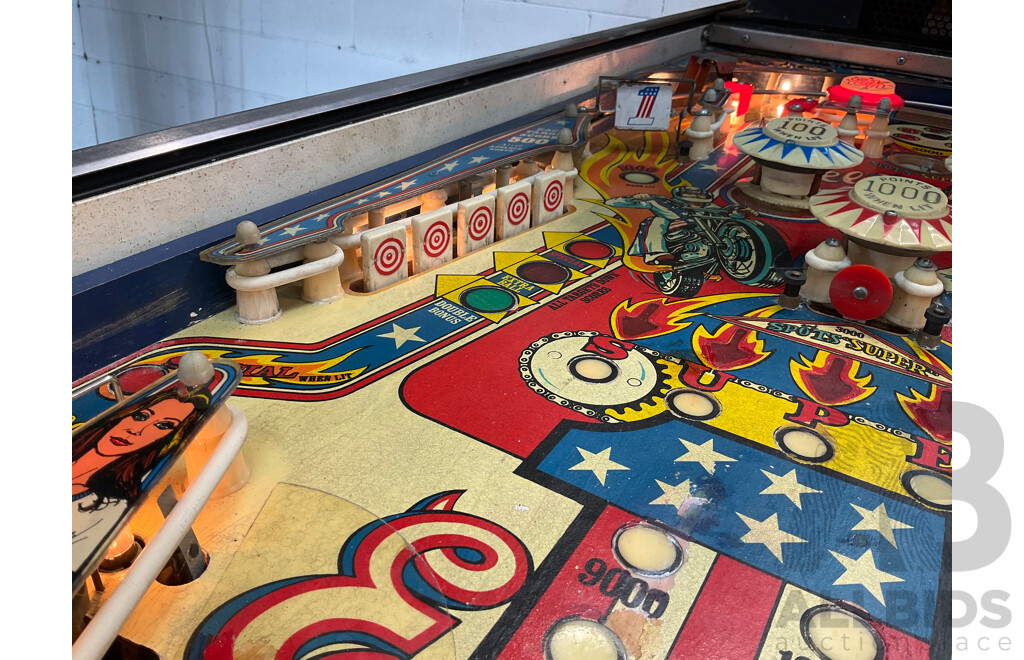 Evel Knievel Pinball Machine by Bally