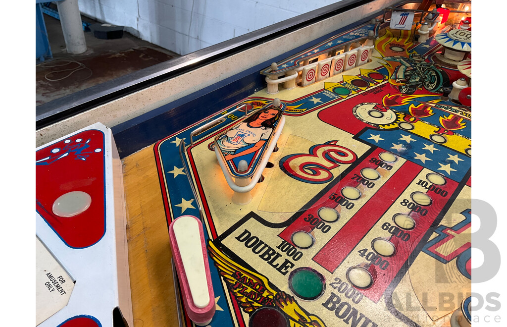 Evel Knievel Pinball Machine by Bally