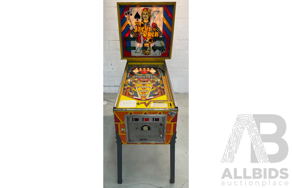 JACKS to OPEN 1984 (Gottlieb) Pinball Machine