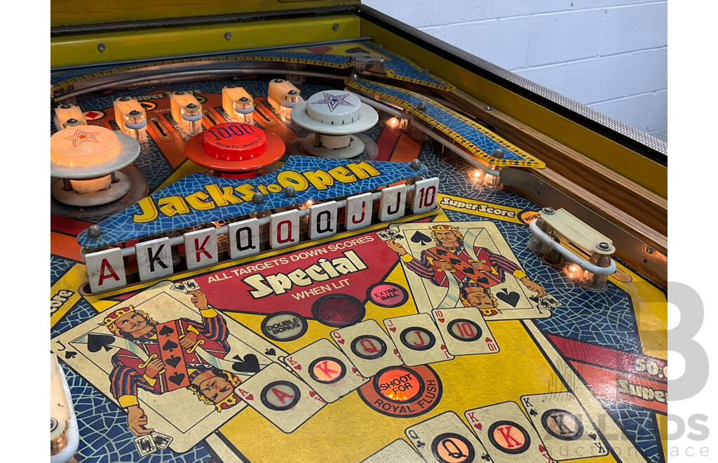 JACKS to OPEN 1984 (Gottlieb) Pinball Machine