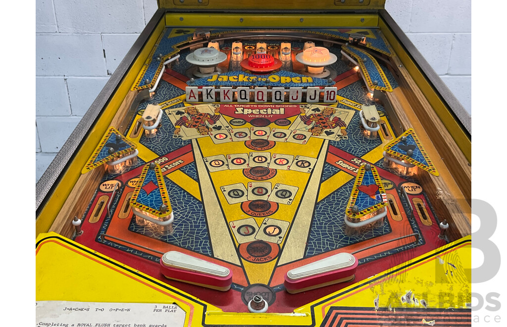 JACKS to OPEN 1984 (Gottlieb) Pinball Machine