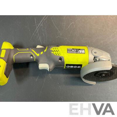 RYOBI CJS180GL Cordless Jigsaw & R18AG4115 Angle Grinder & RWSL1801 Circular Saw & 2x 18V Charger & 1x Battery - Lot of 6