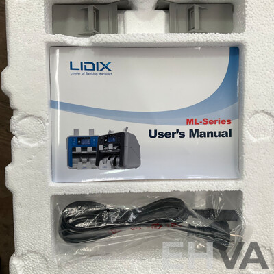 LIDIX ML-2V Mixed Banknote Value Counter/Sorter Plus Counterfeit Detection - ORP$4,999.00